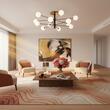 Candelabru modern abajururi sticla alba gravata 12xG9/15W, Cosmopolitan 273709 Ideal Lux