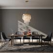 Candelabru modern auriu cu cristale 12xE14/40W, CARLTON SP12 213521 Ideal Lux
