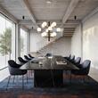 Candelabru modern negru abajururi sticla 12xG9/4W, COPERNICO SP12 197319 Ideal Lux