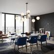 Candelabru stil industrial abajururi sticla 9xE14/28W, Gourmet PL9 289489 Ideal Lux