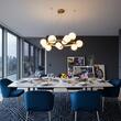 Candelabru modern alama abajururi sticla alba 11xG9/15W, Perlage SP11 283807 Ideal Lux