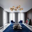 Candelabru alama abajururi sticla 11xG9/15W, Perlage SP11 322773 Ideal Lux
