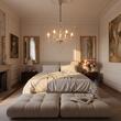 Candelabru clasic cu siraguri din sticla 6xE14/40W, AMADEUS SP6 168753 Ideal Lux