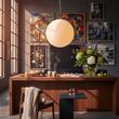 Lustra moderna alba abajur policarbonat 1xE27/60W, CARTA SP1 D60 272139 Ideal Lux