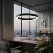 Lustra moderna neagra LED 28W/3200lm/3000K, ORACLE D50 222097 Ideal Lux