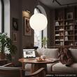 Lustra moderna abajur sferic sticla 1xE27/42W, Mapa SP1-D50 032122 Ideal Lux
