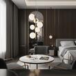 Candelabru modern alama abajururi sticla 6xG9/15W, Perlage SP6 283821 Ideal Lux