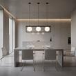 Lustra moderna neagra abajururi sticla 3xE14/28W, Lingotto SP3 304144 Ideal Lux