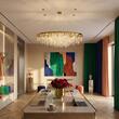 Candelabru Crystalriver cristal modern auriu Crystalriver 21xG9/33W, LU 2517/120x45 GOLD Orion