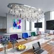 Candelabru cristal modern crom Crystalriver 21xG9/33W, LU 2517/120x45 CHROM Orion