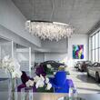 Candelabru cristal modern crom Crystalriver 21xG9/33W, LU 2517/120x45 CHROM Orion