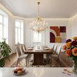 Candelabru clasic cristal Aur 24k 12xE14/40W, Maria Theresia-A LU 2224/8+4 MT Gold Orion