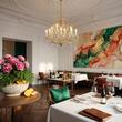 Candelabru clasic cristal Aur 24k 12xE14/40W, Maria Theresia-A LU 2224/8+4 MT Gold Orion