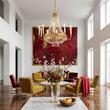 Candelabru clasic alama Aur 24k 10xE14/40W, Empire Crystal LU 2405/10/80 Gold Orion