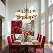 Candelabru clasic alama patinata 8xE27/60W, Nostalgie LU 1319/7+1 Patina/Opal Orion