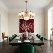Candelabru clasic alama patinata 6xE27/60W, Nostalgie LU 1319/5+1 Patina/Opal Orion