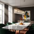 Lustra moderna cristal Aur 24k 7xE14/40W, Ring HL 6-1609/7/130 Gold Orion