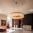 Lustra moderna cristal alama Aur 24k 6xE14/40W, Ring LU 2411/6/60 Gold Orion