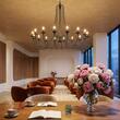 Candelabru florentin antichizat negru 16xE14/40W, Vela LU 1531/16 Antik Orion