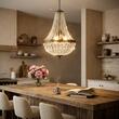 Lustra clasica semicristale 3xE27/60W, Arila HL 6-1497/3 Antik/Kristall Orion