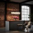 Lustra Prism cristal moderna crom LED 80W/6400lm/3000K, HL 6-1701/90x17 CHROM Orion