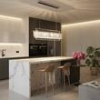 Lustra Prism cristal moderna crom LED 80W/6400lm/3000K, HL 6-1701/90x17 CHROM Orion