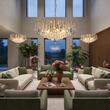 Candelabru modern cristal Aur 24k 6xE14/40W, Kristall Klassisch LU 2324/6/52 Gold Orion
