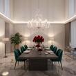 Candelabru clasic argintiu semicristale 18xE14/40W, Theresa LU 2391/12+6 MT-Silber Orion