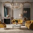 Candelabru clasic cristal Aur 24k 8xE14/40W, Maria Theresia-A LU 2211/8 MT Gold Orion