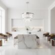 Candelabru cristal modern crom Prism LED 80W/6400lm/3000K, LU 2415/55 CHROM Orion