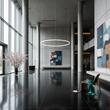 Lustra moderna alba LED 39W/4450lm/3000K, HULAHOOP SP D081 258768 Ideal Lux