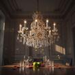 Candelabru modern cristal  Aur 24k 10xE14/40W, Hirohito LU 2143/10 Gold Orion