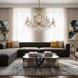 Candelabru modern cristal Aur 24k 12xE14/40W, Hirohito LU 2143/12+6 Gold Orion