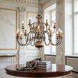 Candelabru clasic alama patinata 18xE14/40W, Stilluster LU 1239/12+6 Patina Orion