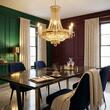 Candelabru clasic cristal alama Aur 24k 12xE14/40W, Ambassador LU 2240/6+6/70 Gold Orion