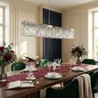 Lustra moderna cristal alama crom 7xE14/40W, Ring HL 6-1609/7/130 Chrom Orion
