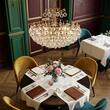 Candelabru modern cristal alama Aur 24k 6xE27/60W, Kristall Klassisch LU 2410/6/55 Gold Orion
