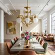 Candelabru clasic alama bronz 7xE27/60W, Budapest LU 1440/7 Bronze Orion