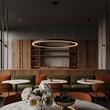Lustra moderna neagra LED 37W/4250lm/3000K, ORACLE SLIM SP D70 Round 229515 Ideal Lux