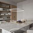 Lustra moderna alba LED 37W/4250lm/3000K, ORACLE SLIM SP D70 Round 229485 Ideal Lux