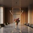 Lustra moderna neagra LED 44W/4350lm/3000K, ORACLE SLIM SP D70 Square 259185 Ideal Lux