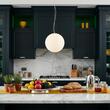Lustra moderna abajur sferic sticla 1xE27/42W, Mapa SP1-D40 032139 Ideal Lux