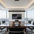 Lustra moderna neagra liniara LED 32W/2100lm/3000K, Desk SP1 173245 Ideal Lux