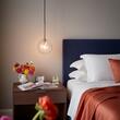 Lustra moderna alama abajur sticla 1xG4/2W, Equinoxe SP1 D15 277370 Ideal Lux