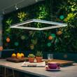 Lustra moderna alba LED 33W/3050lm/3000K, ORACLE SLIM SP D50 Square 259154 Ideal Lux