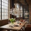 Candelabru modern cristal alama Aur 24k 18xE14/40W, Hirohito LU 2143/6+6 Gold Orion