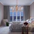 Candelabru modern cristal Aur 24k 12xE14/40W, Hirohito LU 2143/12 Gold Orion