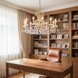 Candelabru modern cristal Aur 24k 12xE14/40W, Hirohito LU 2143/12 Gold Orion