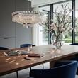 Candelabru clasic cristal alama crom 15xE14/40W, Ambassador LU 2239/15/60 Chrom Orion