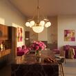 Candelabru modern patinat 5xE14/40W+3xE27/60W, Alt Wien LU 1713/5+1 Patina Orion